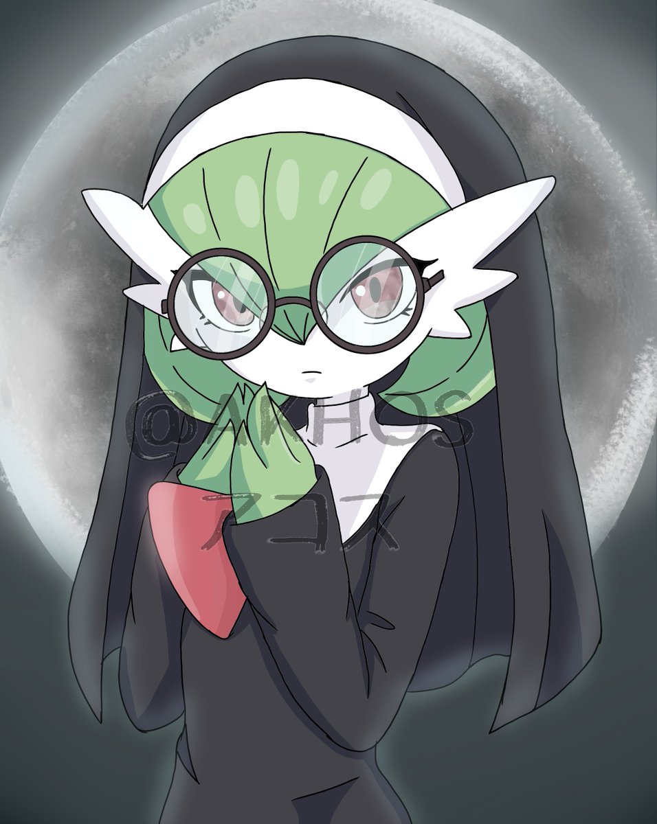AlexisS78375's tweet photo. Happy Halloween! I had forgotten to add a few other details 🎃 #haloween #Gardevoir #Pokemon https://t.co/NQrTgZr98A
