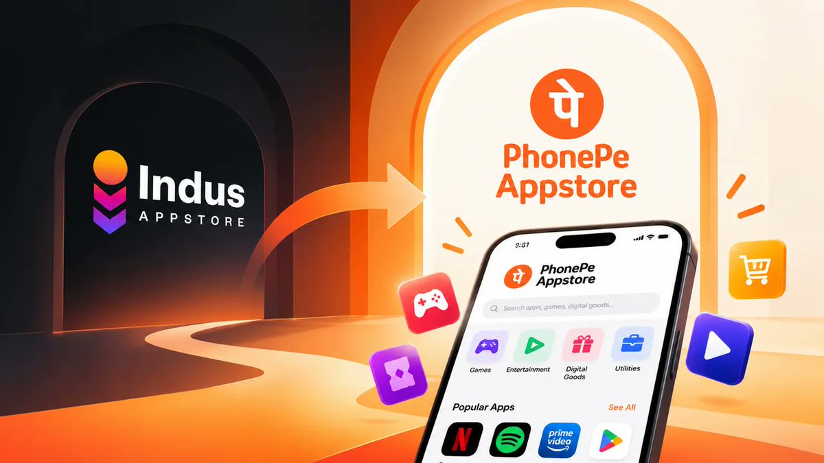 8M_Shailesh's tweet photo. PhonePe rebrands Indus Appstore, expands into digital goods marketplace
The platform is now available on more than 200 Mn devices through original equipment manufacturer (OEM) partnerships.
Read more @entrackr
#PhonePe #PhonePeAppstore #IndusAppstore #DigitalMarketplace https://t.co/ZNt2H5HC2F