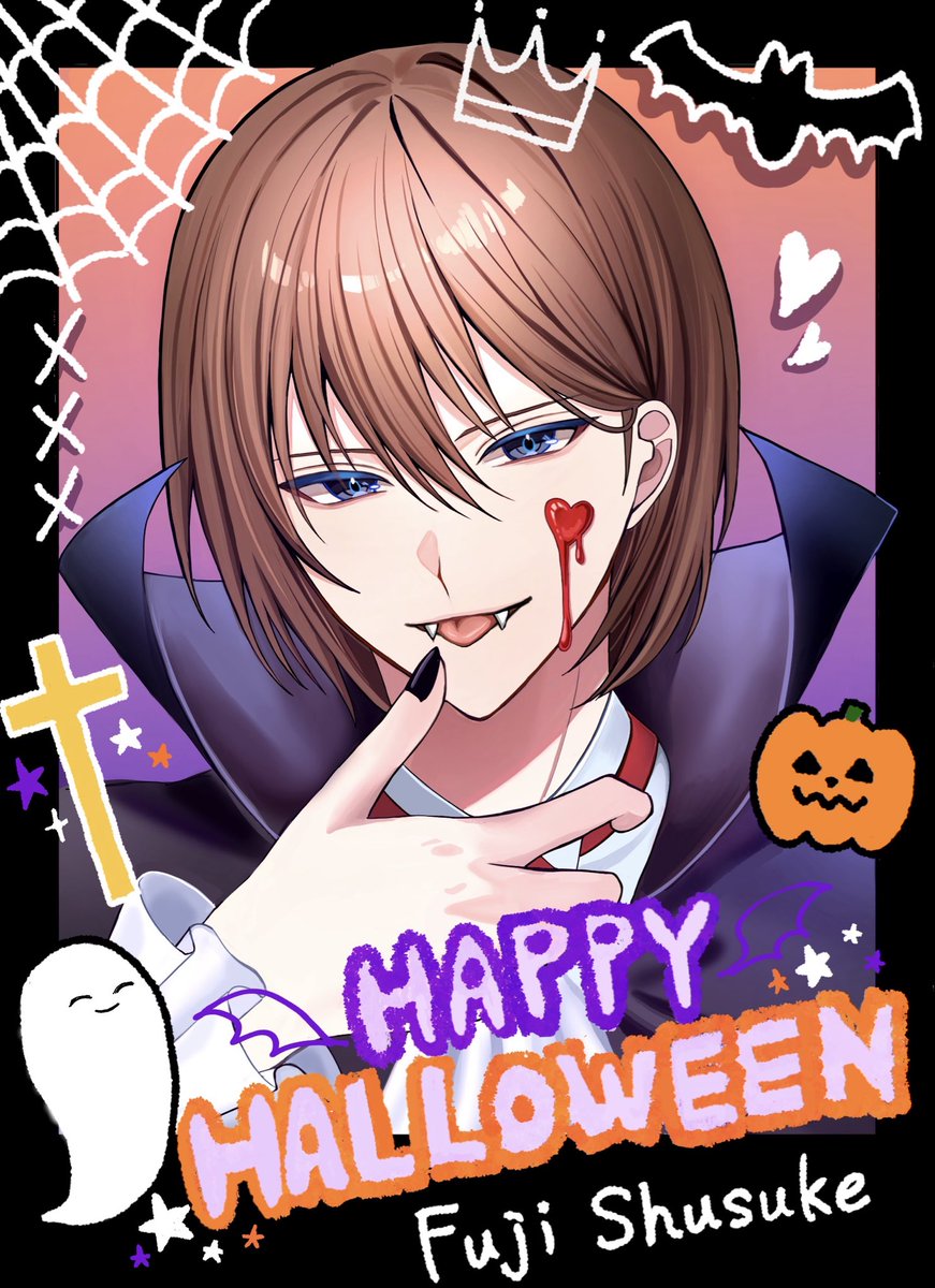 akimamowi489's tweet photo. もうすぐハロウィンなので仮装不二先輩🎃
⚠︎︎衣装捏造 https://t.co/I1g3LqieBk