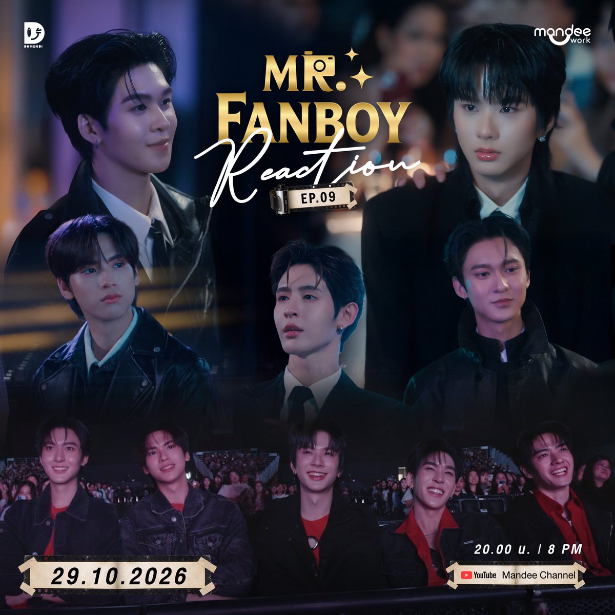 MrFanboySeries's tweet photo. พรุ่งนี้! เตรียมตัวมารับชม Reaction “รักสุดใจนายแฟนบอย Mr. Fanboy Series EP.9” ของเหล่านักแสดงไปพร้อมกัน 📸✨

🗓 : 29.10.2026
⏰ : 20.00 น. | 8 PM (GMT+7)
🎞 Youtube : Mandee Channel
#️⃣ : #.ReactแฟนบอยEP9

MR FANBOY CHAPTER 9
#MrFanboyEP9
#รักสุดใจนายแฟนบอยSeries
#MrFanboySeries 
#MandeeWork