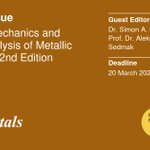 Photo by Metals - Open Access Journal (@Metals_MDPI)