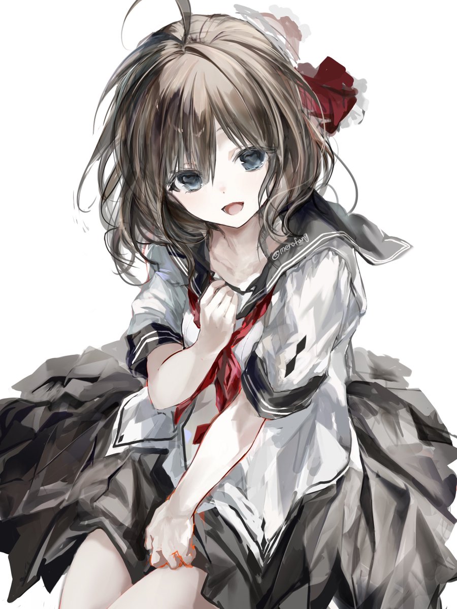 merofang's tweet photo. 推しキャラの『アマツツミ』水無月ほたるを、1年間描き続けた変化です。どちらも簡単な感じのイラストですが……

2025                                   2026 https://t.co/Zs31rCiIGr