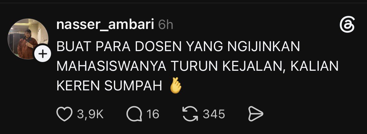 MDvianto's tweet photo. “Politik gaakan ngaruh ke hidup kita”

LIAT NIH YANG UDAH GERAH SAMA REZIM INI SEMUA KALANGAN, BUKAN CUMA PEDAGANG TAPI AKADEMISI JUGA, REZIM TERANCUR YANG BERIMPACT KE SEMUA!!!

#INDONESIASADAR https://t.co/kNexWFJenC