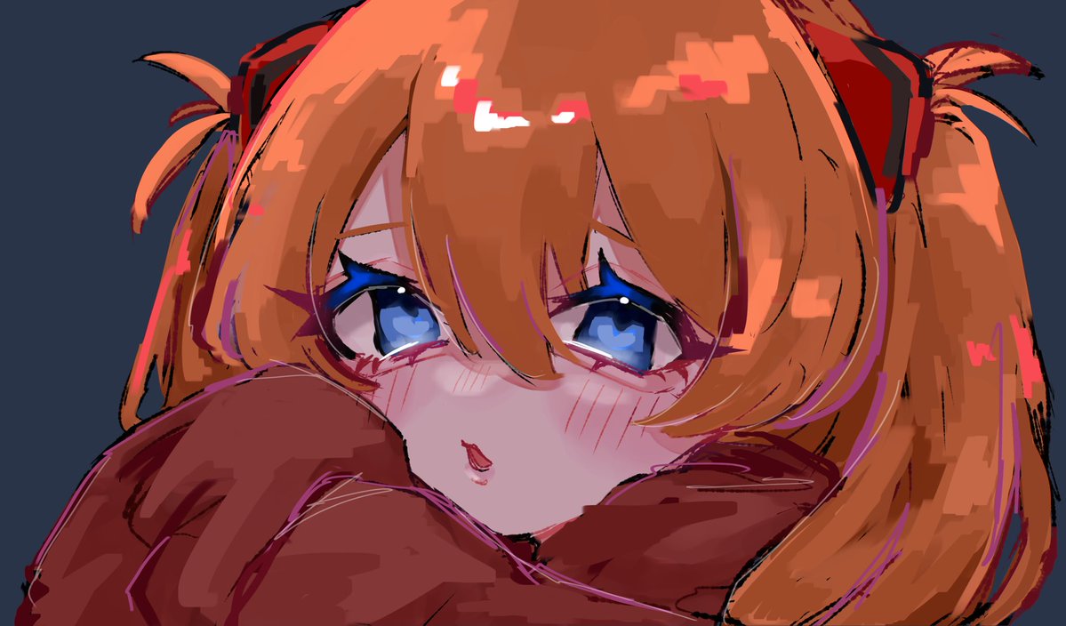 sora4re's tweet photo. ベタ塗りつんつんおめめ初挑戦👀

 #illustrationㅤ  #秋の創作クラスタフォロー祭 
 #Evangelion https://t.co/0864wJ6zO2