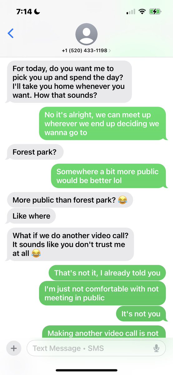 PepperKittyCat0's tweet photo. @Ennie__ Women, never let anyone tell you you’re crazy for choosing not to see a man if he rubs you the wrong way. This is a conversation I had with a guy years ago that made me decide to not meet up with him. This year he was sentenced for serial rape. 

https://t.co/ANw0HilUm6 https://t.co/neNBm9gdL9