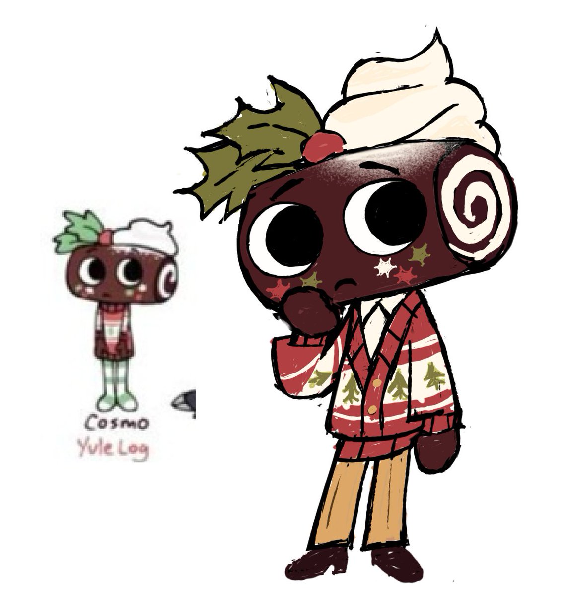 BrokenPhone771's tweet photo. Little Yule log redesign #dandysworld https://t.co/JMsLqD1qBG