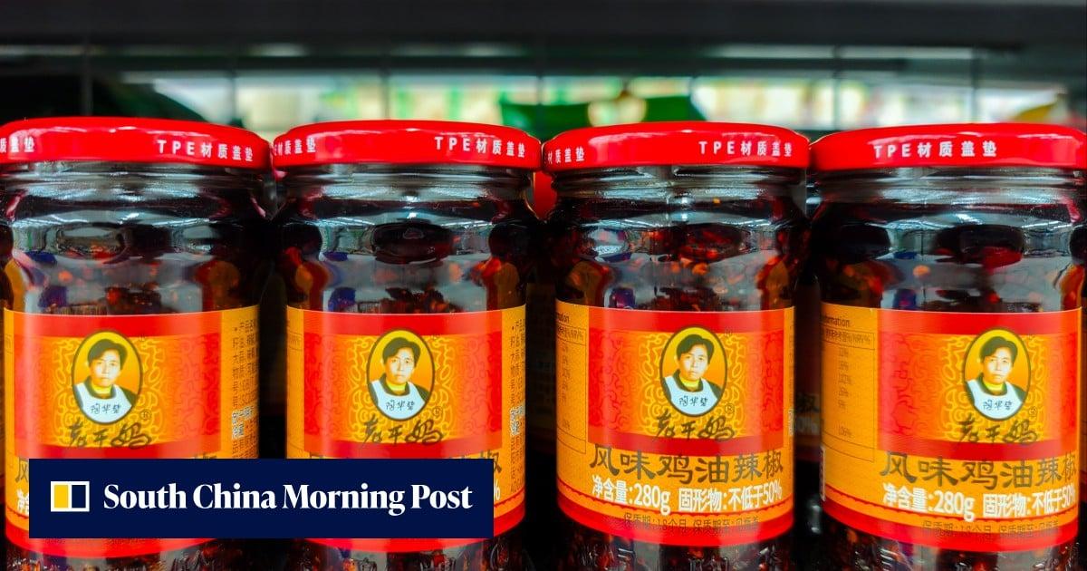 SCMPNews's tweet photo. How Lao Gan Ma, China’s iconic chilli brand, got caught in an AI storm https://t.co/ZjDvjd8r3M https://t.co/t2jNi51J1D