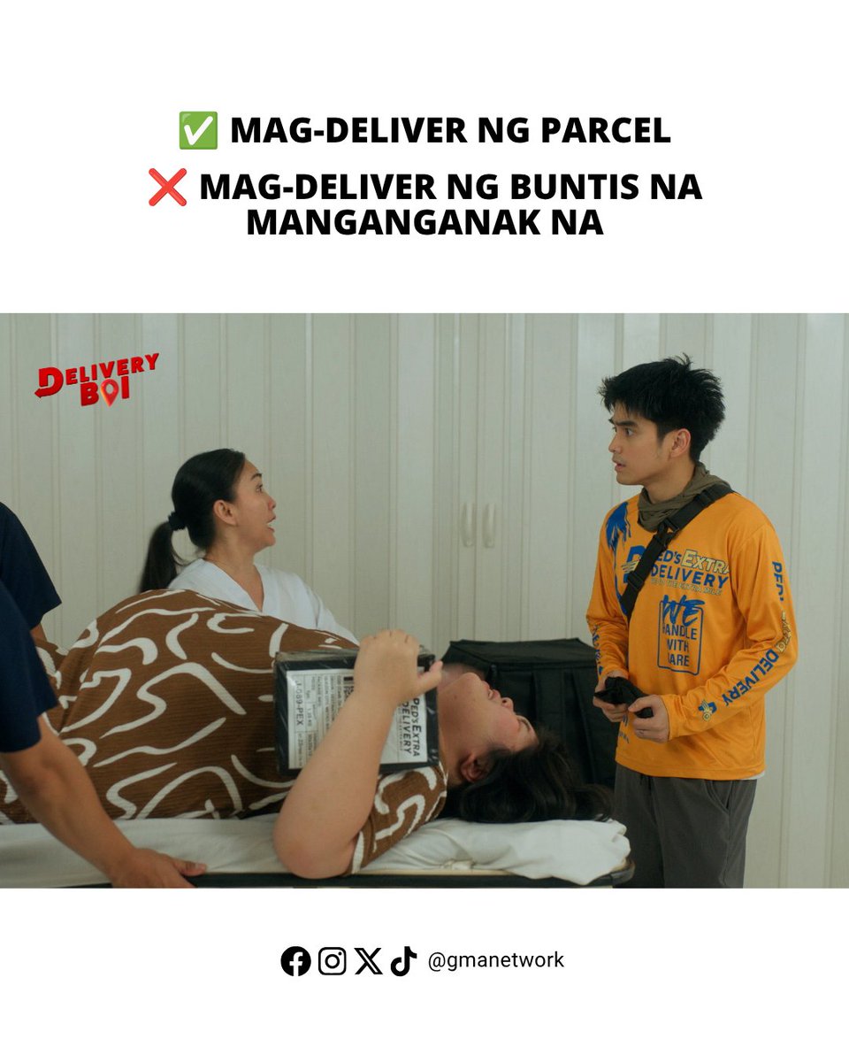 gmanetwork's tweet photo. Napagkamalan pa 'yan siyang asawa ni ate buntis! ๐ #DeliveryBoi #DBBabyDelivery #WillAshley https://t.co/JUJDfyUaJq