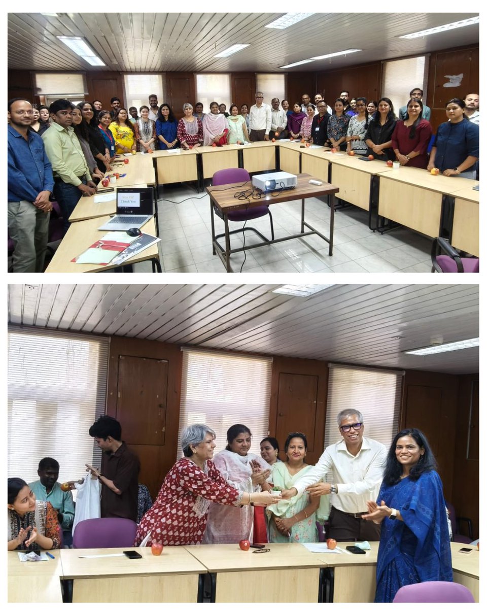 ncert's tweet photo. 𝐅𝐢𝐭 𝐈𝐧𝐝𝐢𝐚 𝐖𝐞𝐞𝐤 𝟐𝟎𝟐𝟔 | 𝐃𝐄𝐄, 𝐍𝐂𝐄𝐑𝐓: 𝐀𝐜𝐭𝐢𝐯𝐢𝐭𝐲 𝟐: 𝐏𝐫𝐞𝐬𝐞𝐧𝐭𝐚𝐭𝐢𝐨𝐧 𝐚𝐧𝐝 𝐐𝐮𝐢𝐳

The Department of Elementary Education (DEE), NCERT, participated in the '7th Edition of the Fit India Freedom Run Campaign' (2–31 October 2026),  an initiative of the Sports Authority of India (SAI), Government of India.

Following the Fit India Pledge on 26 October, DEE organised a programme on 28 October featuring a presentation on the Fit India Movement, a paper-and-pencil quiz and a rapid-fire quiz to promote awareness about fitness, health and well-being.

This year’s campaign message, “Fitness Ki Dose, Aadha Ghanta Roz,” encourages citizens to devote at least 30 minutes every day to physical activity, fostering a shared commitment to building a fitter, healthier and stronger India.

Adding an eco-friendly and healthy touch to the celebration, apples were served as refreshments, and planters were presented to the team members of all five winning teams, promoting healthy habits and environmental consciousness.

Prof. Suniti Sanwal, Head, DEE, participated in the quiz and presented prizes to the winning teams. Prof. Reetu Chandra delivered the presentation, crriedout the quiz, and coordinated the programme as Nodal Coordinator for Fit India Week at DEE.

Let us make fitness a daily habit and work together towards a healthier, fitter and stronger India!

#FitIndiaWeek2026 #FitIndiaMovement #FitIndiaFreedomRun #SAI #NCERT #DEE #FitnessKiDoseAadhaGhantaRoz #HealthyIndia #GoGreenChallenge