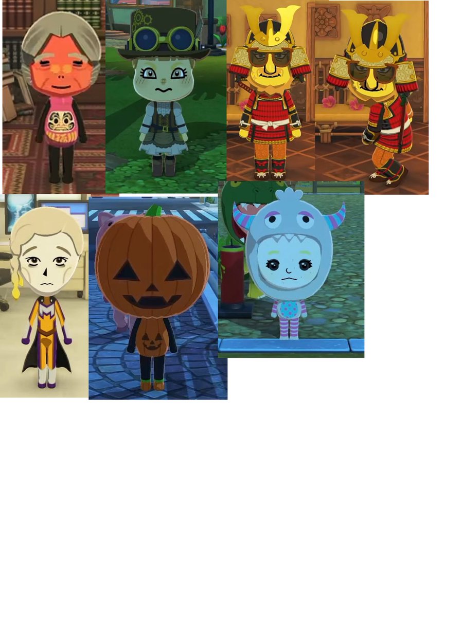 rushlushrimp's tweet photo. 🍽️🏝️ 少し早めのハッピーハロウィン！
（まだ全員分出揃っていませんが早いほうが良いだろうと、#️⃣45時点での仮装をまとめさせていただきました！）
クオリティは、本当に目を瞑っていただけると嬉しいです。なお今回時間記載ございません、ごめんなさい😭 https://t.co/Sm4ad4YoN6