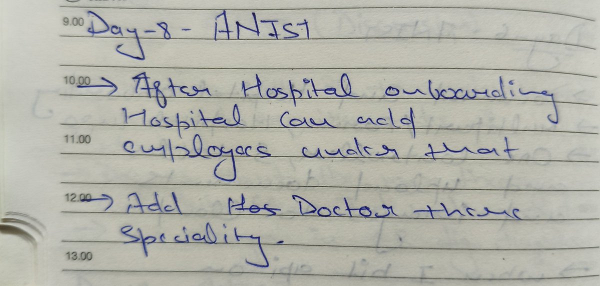 JatinGupta016's tweet photo. Day 8 – ANIST

​Major milestone unlocked: hospital onboarding is complete!

1) ​Key update: Enabled hospitals to add employees and map doctor specialties.
2) ​Wrapped the day early to catch up with friends and recharge.

​#Startup #buildinpublic #code #systemdesign #backend https://t.co/qXc0X7D5Rp