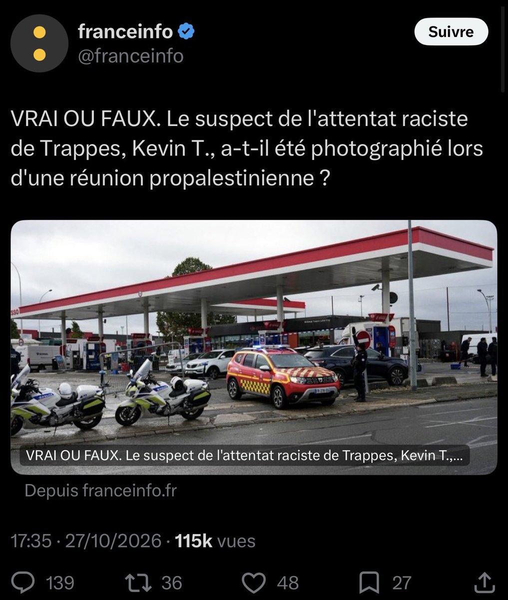 SwordOfSalomon's tweet photo. Cher @PascalPraud, nous comprenons la pression que l'@Arcom_fr exerce sur votre chaîne. Mais vous avez malheureusement été mal renseigné sur nous.

Nous présenter comme « un site pas le plus sérieux du monde » et parler d'« IA » ou de photo « non vérifiée » est faux : la photo du tueur de Trappes lors d'un événement pro-palestinien en 2018 a été authentifiée par @franceinfo et @Le_Figaro, et recoupée par @Mediapart, plusieurs heures avant votre émission.

Depuis le 7 octobre, nous avons divulgué des exclusivités, souvent seuls contre tous, et les faits nous ont donné raison. Notre travail mérite d'être vérifié avant d'être jugé.

Merci à @GWGoldnadel de nous avoir défendus et d'avoir reconnu la fiabilité de notre travail.