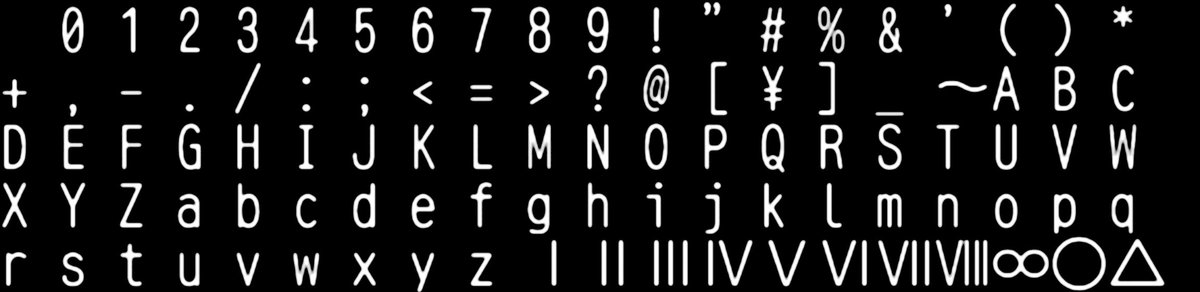 DB_Ludus's tweet photo. In making a new HD font for the SBX Recomp, I have a new workflow to share, not an AI assisted upscale:

1. Bicubic upscale of monochrome bitmap 8x
2. Gaussian Blur (5px in this case)
3. Levels clamp 96 black, 191 white, 2.0 gamma
4. Downscale result  by 50% for anti aliasing https://t.co/88h3akzPdE
