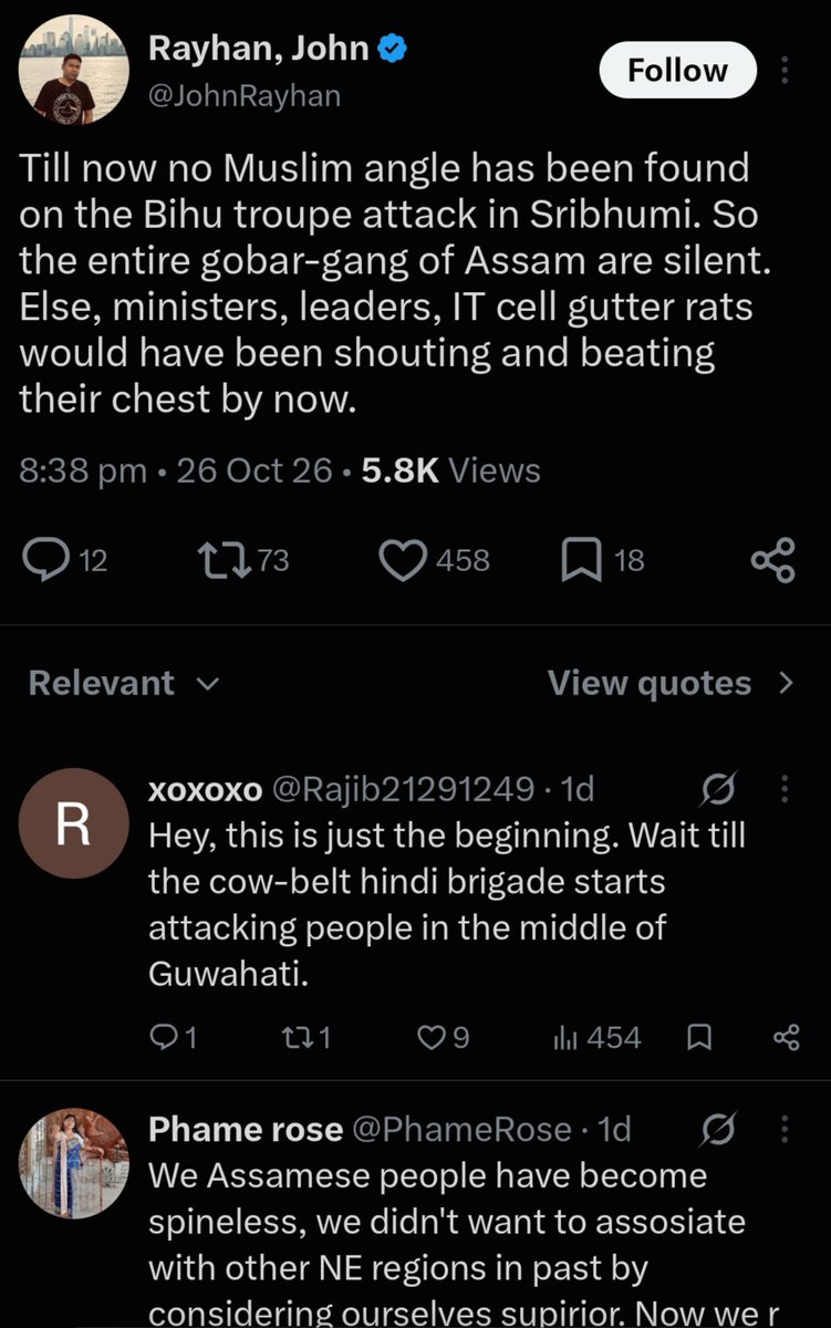 OfflineNeon's tweet photo. 😹😹😹 double faced hypocrites. The first is muslim who was happy to finally find opportunity make it as hindu teror attk since her M community had lot been in news lately apparantly not for good reasons and another is retard gutter chap leftist. How quick they turn over 😹 https://t.co/BBYaNW3OGA