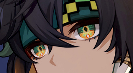 kurogawashion's tweet photo. Natlan men eyes 💛 https://t.co/0wVaDhXZ1N