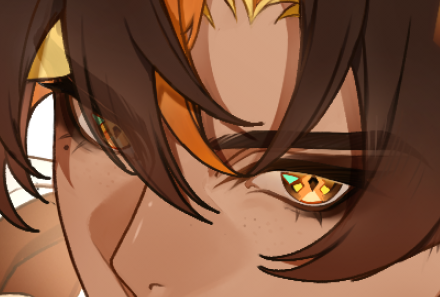 kurogawashion's tweet photo. Natlan men eyes 💛 https://t.co/0wVaDhXZ1N