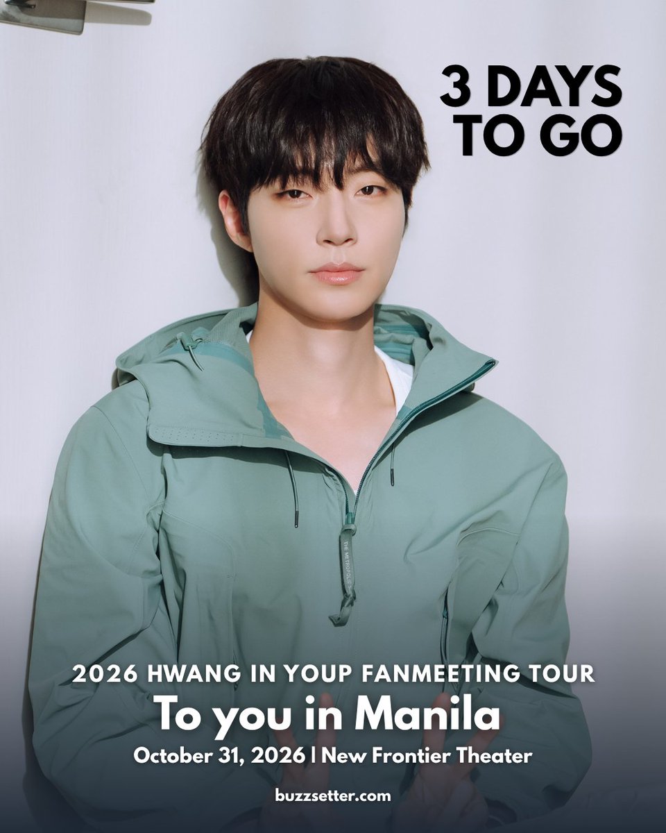 buzzsetter_'s tweet photo. 3 days left, PH HIYILYs! ✨

Your next chance to see HWANG IN YOUP in person is getting closer! Are you ready to make more unforgettable memories with him? 🫶🏻

Tickets are available via https://t.co/kSPgiAt8lz and TicketNet outlets nationwide. 🎟️

Presented by @LSquaredProdPH
#To_you #황인엽 #HWANGINYOUP #KNSTUDIO #ACCOMPANY #LSquaredProdPH