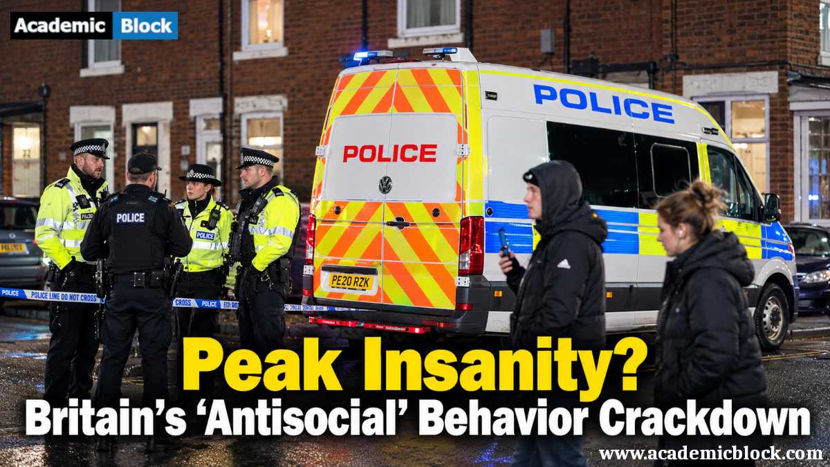 AcademicBlock_'s tweet photo. ‘Peak Insanity’: UK’s New Respect Orders Spark Backlash
Critics warn Britain’s new antisocial behaviour powers could threaten free speech.
Read more:
https://t.co/1bMimfFaXK
#UK #RespectOrders #FreeSpeech #AntisocialBehaviour #Britain #UKPolitics #HumanRights #academicblock https://t.co/cTLt4IG3mC