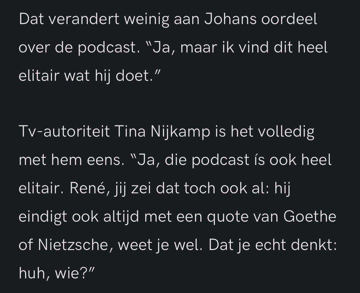 Sywert's tweet photo. Anderen veroordelen omdat ze hun klassiekers kennen. Haha wtf https://t.co/MhgWVsk5iM