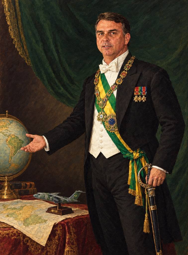 galaicobr's tweet photo. Totalmente aristocrático e sagaz. Agora em vez de caravelas, asas. O príncipe regente Dom Flávio deixa a autoproclamada vanguarda iluminista do STF  'a ver balões' no céu, enquanto se prepara para resistir e reinar em outras terras, sob os auspícios e o apoio dos anglo-saxões. https://t.co/VH9Paoc0ug