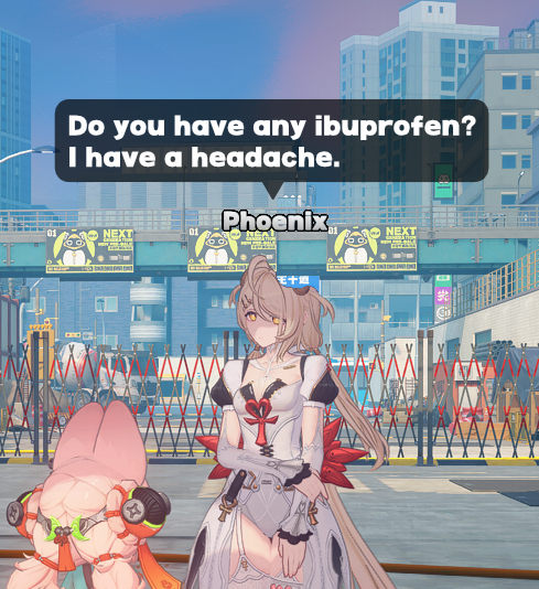 PopEridu's tweet photo. Phoenix was reportedly spotted requesting ibuprofen at Brant Street Construction Site. https://t.co/dBingoyta3