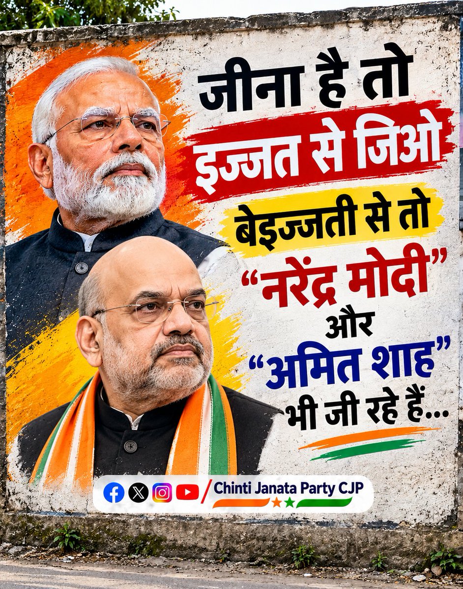 Official__CJP's tweet photo. जीना है तो इज्जत से जिओ...... https://t.co/KhqhusXaLg