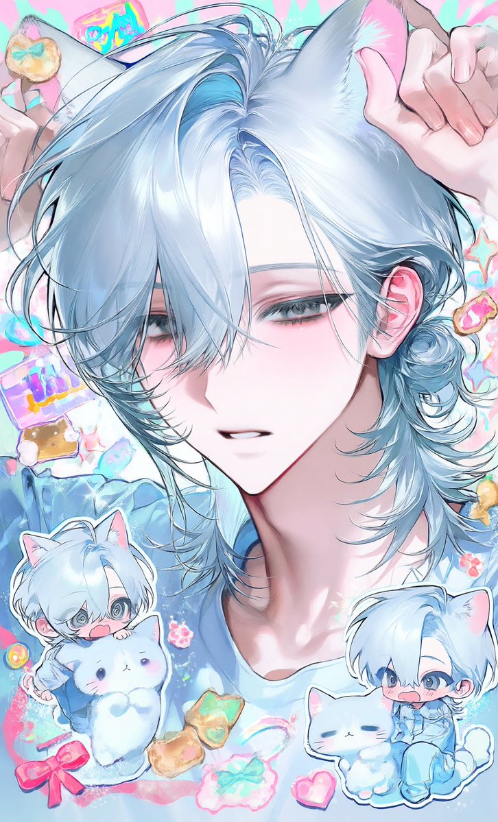 2ls0k's tweet photo. 素敵なプロンプトお借りしました🐱🐱 https://t.co/bHZCRDEVH2