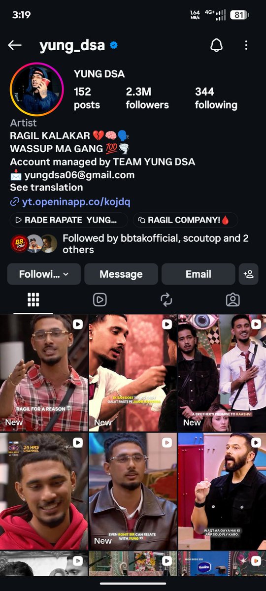 TurjoAhmeded_18's tweet photo. @Im_AYAANBB13_ Aur tera #yungdsa baap ne ye kaam do din pehle hi kar diya tha

Motherfckr yung jab #biggboss mein aya tha tab uska 90k tha aur ab dekh https://t.co/LG4ZmmqUjG