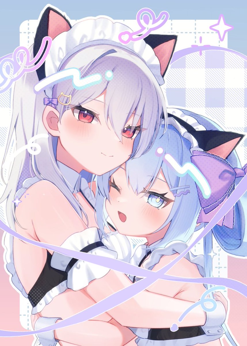_AM__01_'s tweet photo. 💜🩵 #ongeki_art https://t.co/d8DvDHxZYC