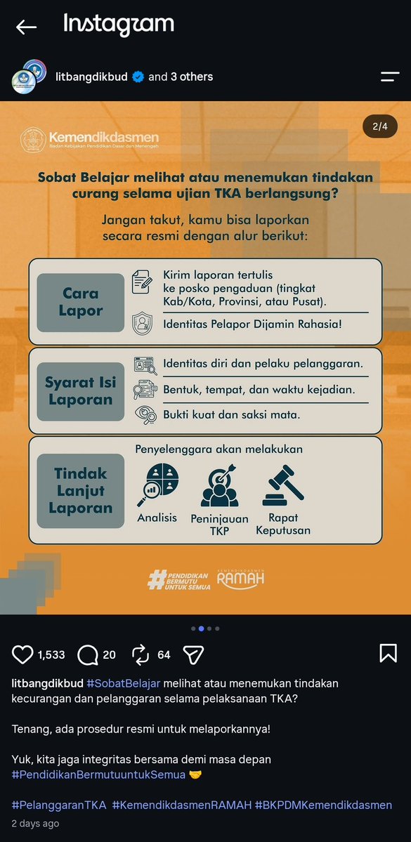iamrdvv0id's tweet photo. Haii guys, jadi aku barusan dm ignya @Kemdikdasmen nahh trus laporannya harus sesuai dengan prosedur yg berlaku yaa💕
AYO LAPORKAN KECURANGAN² TKA ITU GUYS!!! DEMI NILAI KITA!! KALAU PERLU TKA DI DISBAND!!! ✌🏼🤤🤤
#tkadisband #kecurangantka https://t.co/HqTT9Ws6y6