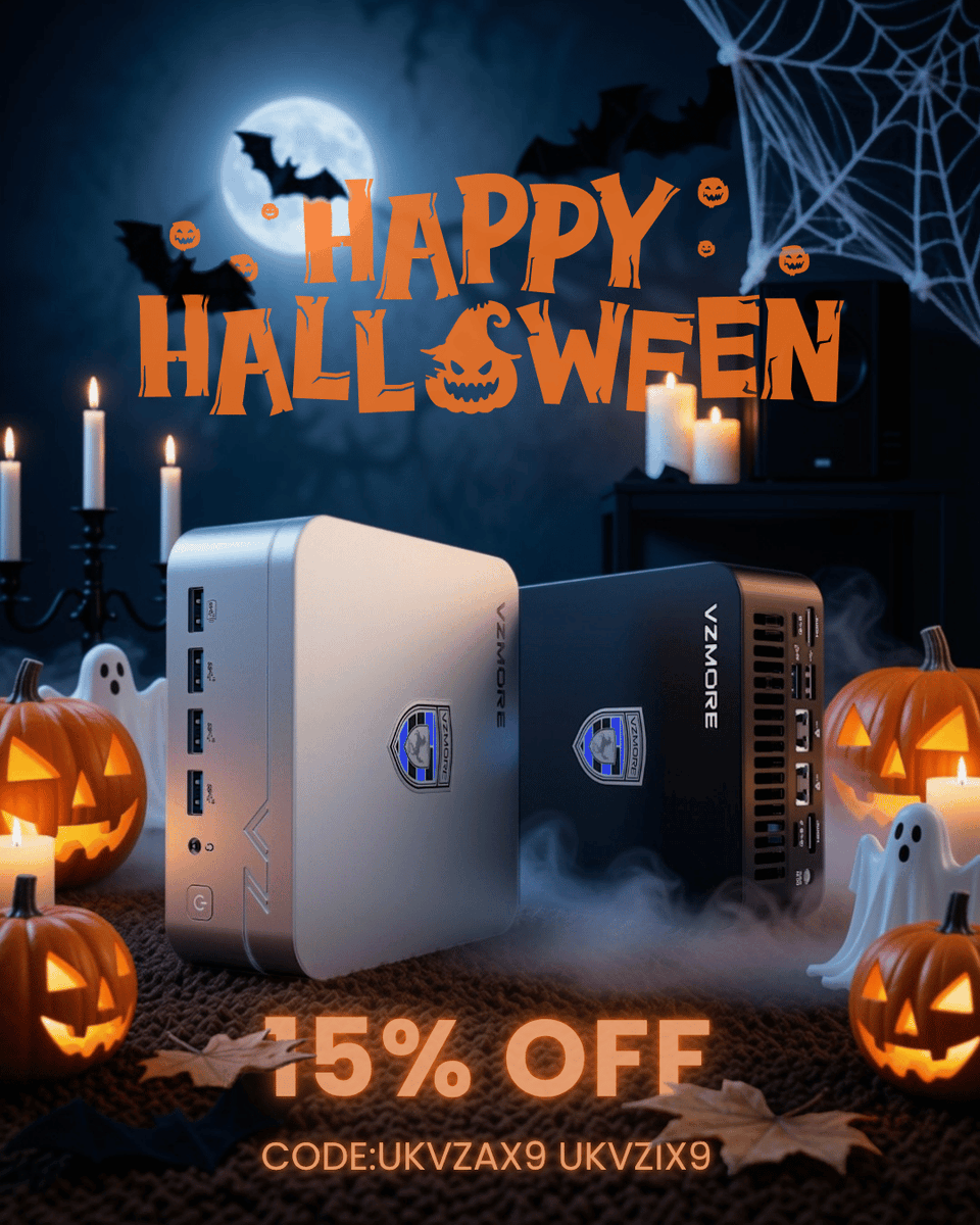 VZMORE_Official's tweet photo. You swiped. We warned you. You kept going. 👀
Well, at least there's a treat waiting at the end. 🎃
No tricks, just 15% OFF! 🍬
🏷️ Use code: VZGAX or VZGiX
🔗 Link in bio
----
#VZMORE #MiniPC #Halloween #SpookySeason #TrickOrTreat #Tech #PC #Computer #PCSetup #DeskSetup https://t.co/WppS3AZGnL