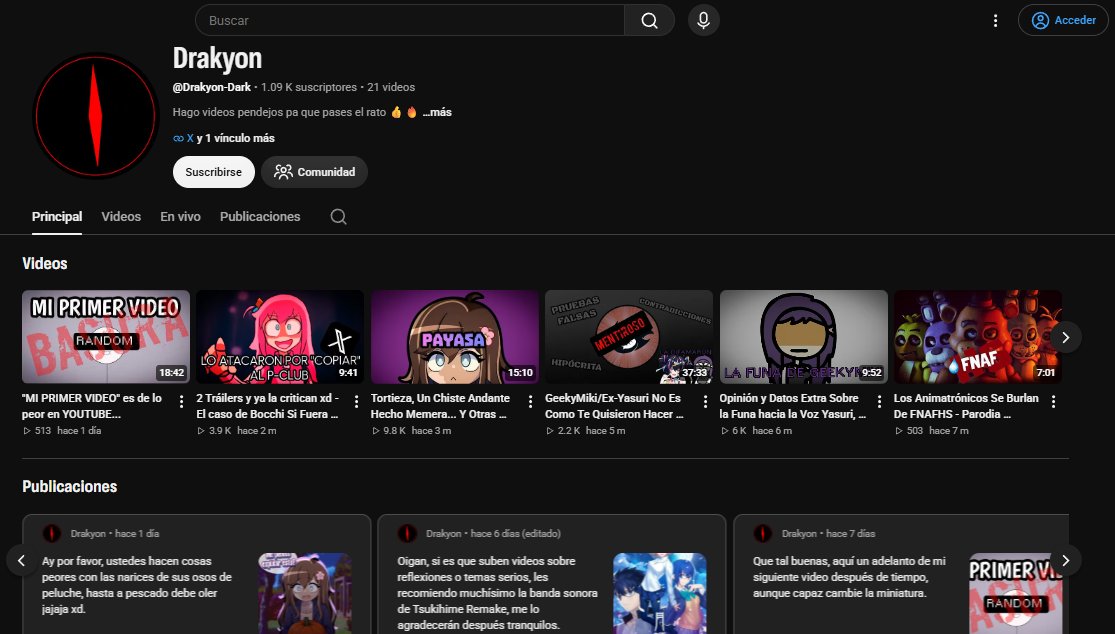 Ritcher_Code's tweet photo. Cuando la página de un proyecto te deja en evidencia sin necesidad de rebajarse a tu nivel. 

@Demexeler, en serio, loco, ya madura.

Tienes 1,3 k suscriptores en YouTube, pero parece que te has estancado en lo mismo de siempre: insultar a otros. Tu contenido no despega, apenas tienes presencia en Twitter y buena parte de lo que publicas son ataques hacia otros creadores.

¿Te has planteado qué pasaría si dedicaras la mitad del tiempo que usas en tirar mierda a crear algo propio? Quizás podrías construir algo que realmente aporte a la comunidad, en lugar de limitarte a intentar desprestigiar el trabajo ajeno. Pero, por lo visto, es más fácil criticar que crear.

Mi consejo es que busques ayuda profesional si sientes que necesitas descargar tanta frustración contra los demás. Porque esto dejó de ser gracioso hace rato. Ya no da risa, da pena.

Y a mis amigos de la comunidad: si este tipo llega a sus publicaciones a insultarlos, mi recomendación es sencilla: bloquéenlo.

No hace falta discutir con él, responderle ni entrar en su juego. Simplemente bloqueen y sigan con lo suyo. No lo acosen ni organicen ataques contra él; tampoco tienen que darle explicaciones.

Al final, leer comentarios llenos de odio no les aporta absolutamente nada, y ustedes tienen cosas mucho mejores en las que invertir su tiempo.