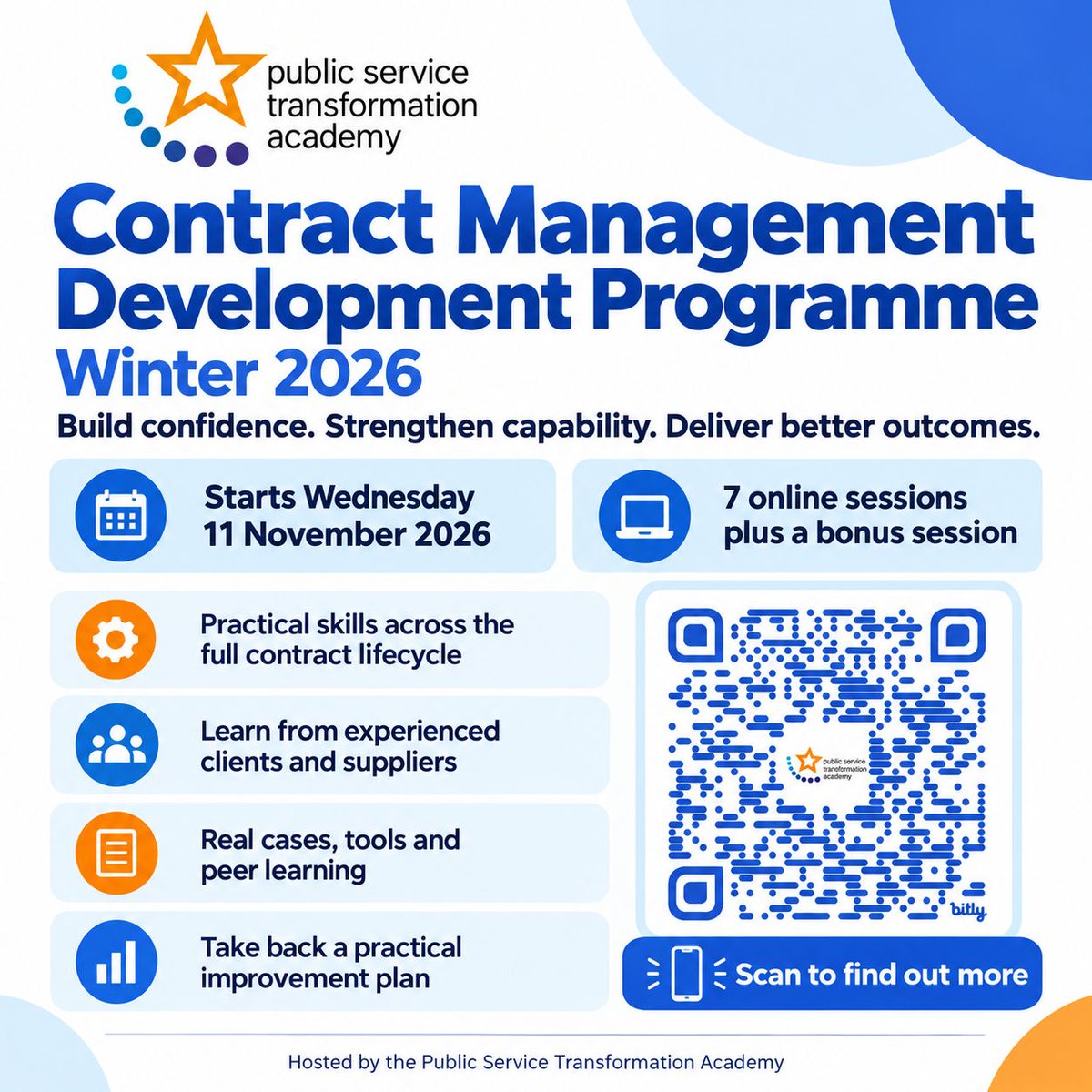 ServiceReform's tweet photo. Inherited contracts, unclear KPIs or difficult supplier conversations? Our practical Contract Management Development Programme tackles real challenges. Starts 11 November. https://t.co/jxfYsIgeEO https://t.co/nnnAmRsU69