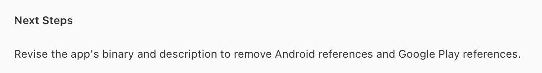 RobSwish's tweet photo. Out of all of the reasons Apple rejects apps, this is the worst. My app allows people to manage their Android apps. It makes no sense to blanket block apps just for mentioning Android or Google Play. https://t.co/eXRbZ5Uglv