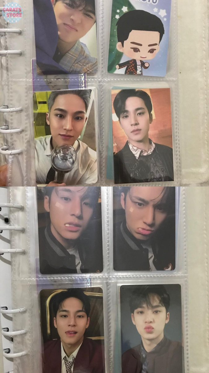 caratsstore's tweet photo. svts mingyu photocard take all 250k exc pack dan adm, dm ke @rukawai_2 https://t.co/AYjOpcO4Zp
