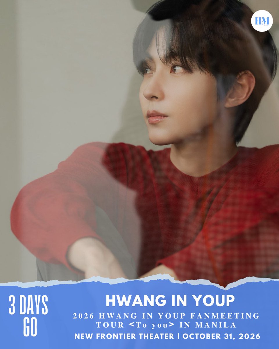 HallyuManila's tweet photo. โจ ONLY 3 DAYS LEFT! โจCan you believe weโre just 3 days away from seeing Hwang In Youp live in Manila? ๐
๐กTickets are still available get yours before they're gone!
Presented by @LSquaredProdPH
#HwangInYoup #ToYouInManila #LsquaredProductions https://t.co/JaY4XAo76G