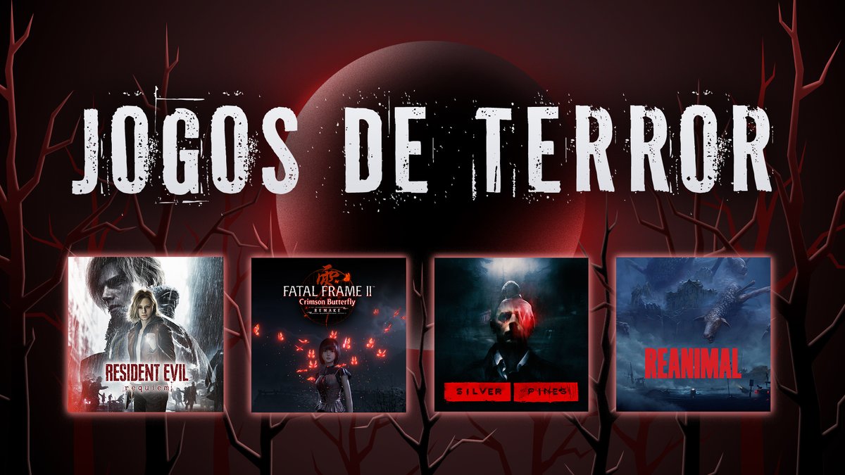 NintendoPT's tweet photo. Procuram algo verdadeiramente assustador para este Halloween? Reúnam a vossa coragem e atrevam-se a jogar estes jogos de pôr os cabelos em pé para a  #NintendoSwitch2 e a #NintendoSwich!

Enfrentem os vossos medos: https://t.co/zoQntBmSzu https://t.co/t4chkF1dZ8