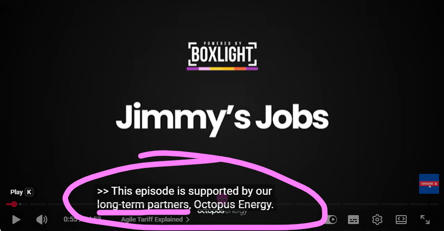Octo__watch's tweet photo. Incestuous Octopush psyop

"Jimmy's Jobs" long term partner and supporter is......Greg Jackson's Octopus Energy

Watch the full video from 50 to 55 seconds:
https://t.co/wdbt269qwJ
Pic 1  below

https://t.co/gv0Hqkdy6e https://t.co/n4VXZddpMs