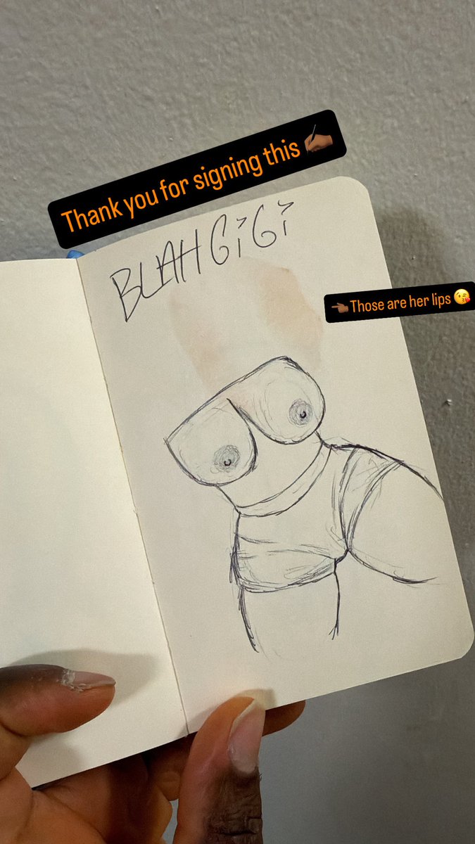 Chuckyy2k's tweet photo. @Blahgigi_ Thank you for your signature ✍🏾😘🧡 @EXXXOTICA #ExxxoticaNJ #PenDrawing #NudeArt https://t.co/jgEQ7IeWu8