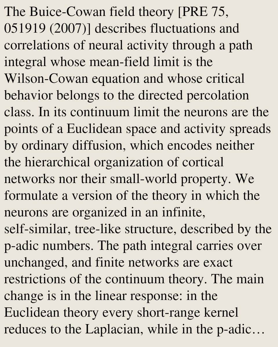 LFUS's tweet photo. p-Adic statistical field theory of fluctuation effects in hierarchical neural networks

W. A. Zúñiga-Galindo
https://t.co/72CzqpEp6Z [𝚌𝚘𝚗𝚍-𝚖𝚊𝚝.𝚍𝚒𝚜-𝚗𝚗 𝚖𝚊𝚝𝚑-𝚙𝚑 𝚚-𝚋𝚒𝚘.𝙽𝙲] https://t.co/KY9lVESrt9