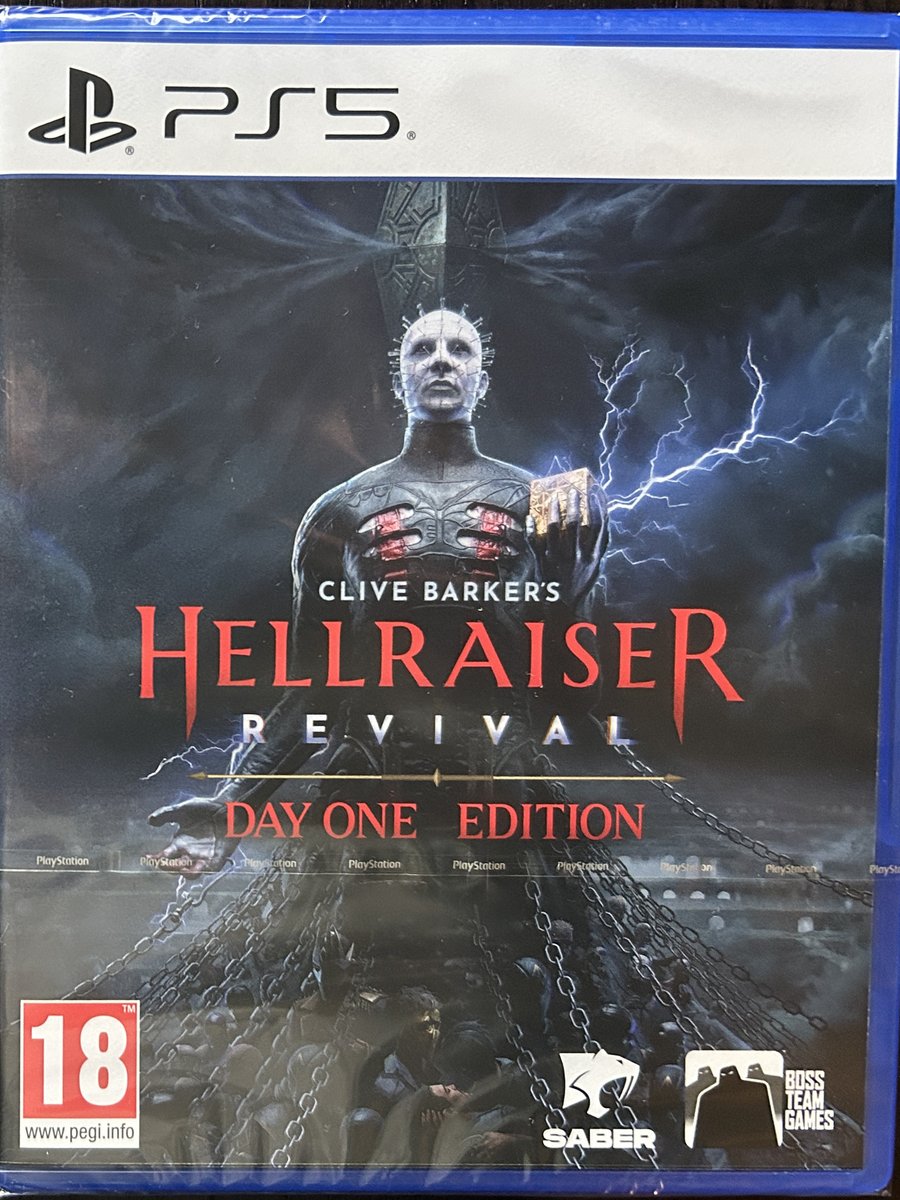 PS4Ron's tweet photo. New games today #PS5 #HellraiserRevival and #HalloweenTheGame i have heard good things about these two😎 https://t.co/oMDrLj8rp5