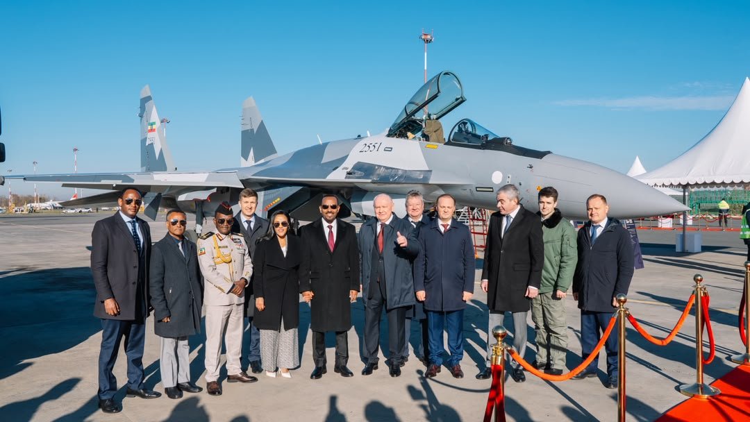AbiyAhmedAli's tweet photo. Our comprehensive efforts to sustainably ensure our country's peace and security have reached a new milestone today. The state of readiness being built within Ethiopia's defense forces is endowing the nation with the capability to preemptively deter aggression.

In accordance with our prior agreement with the Russian government, we have today taken delivery of the first twelve Su-35 4++ Generation fighter jets. Additionally, Ethiopia will receive four S-400 air defense system batteries.

I would like to express my gratitude to my friend, Russian President Vladimir Putin, for his dedication in ensuring we received these warplanes a year ahead of our agreed schedule. By equipping itself with these fighter jets, Ethiopia has taken the lead among Sub-Saharan African nations.

This historic achievement further strengthens our nation's sovereignty, and it will serve as a massive capability boost that allows us to confidently continue our journey toward ensuring our collective security and regional stability in the future.