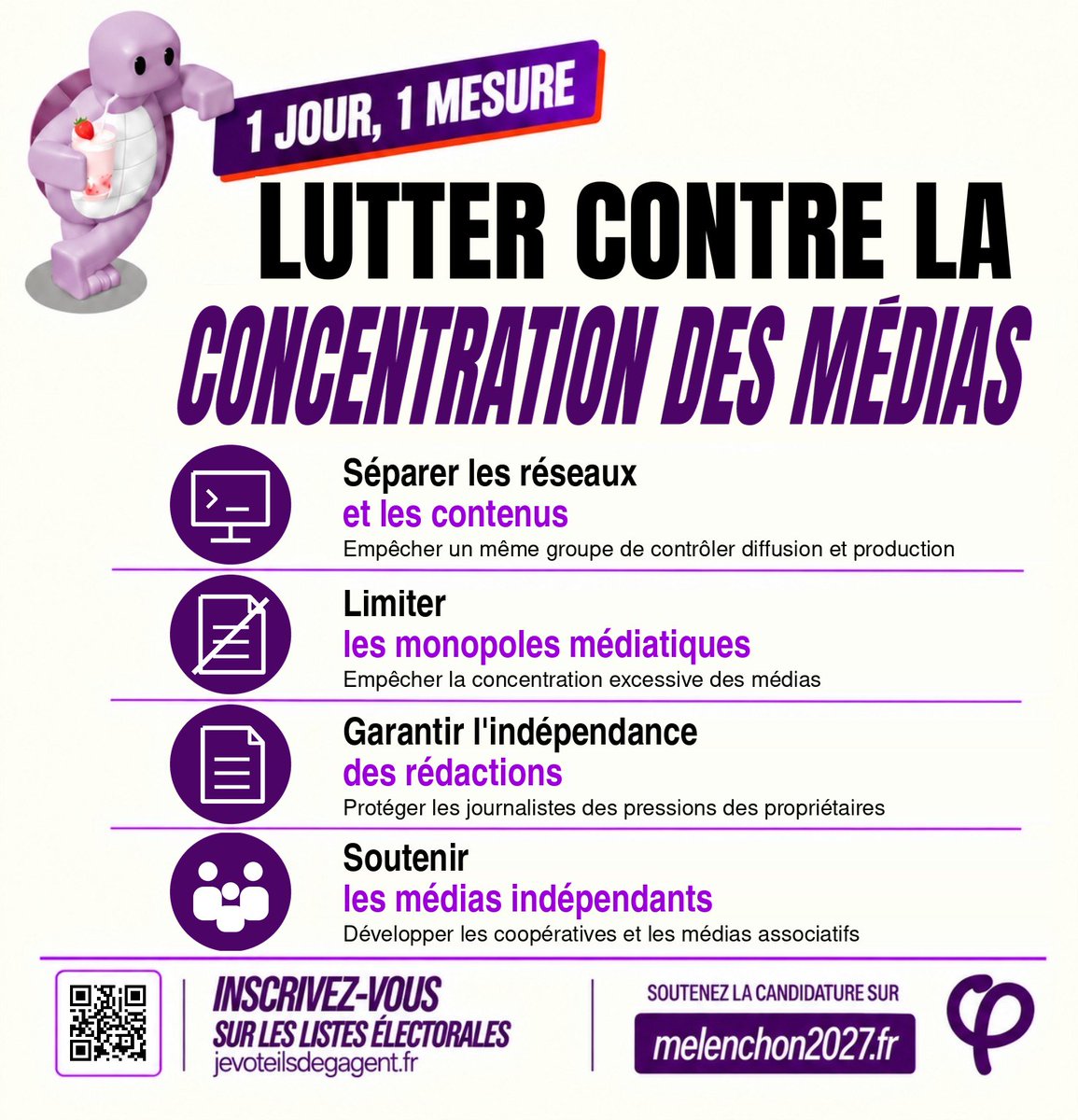 RoureLaurie's tweet photo. 🐢Un Jour Une Mesure du programme #LFI🐢

Partagez aussi sur : 

 ➡️Facebook https://t.co/Ag2AKZO5r6

➡️Instagram
https://t.co/WaUEztIeMK

#Melenchon2027 https://t.co/CJuk5v3Mz2
