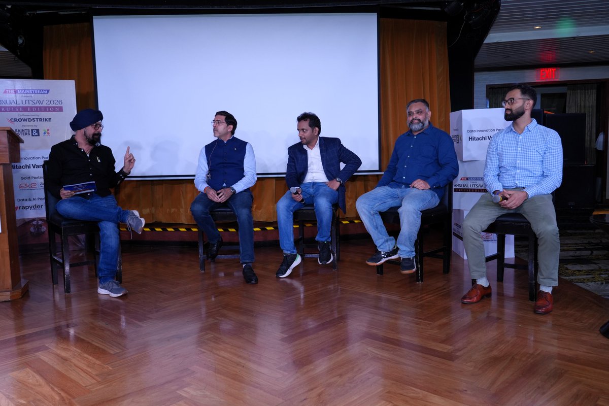 TheMainstream7's tweet photo. Where ideas met leadership! 

From insightful partner presentations to engaging roundtables, #AnnualUtsav2026 brought enterprise leaders together to exchange perspectives &amp; shape the future.

Hosted by #TheMainstream | Co-Presented by @CrowdStrike | Powered by #SaintsandMasters https://t.co/x8DxVTejYP