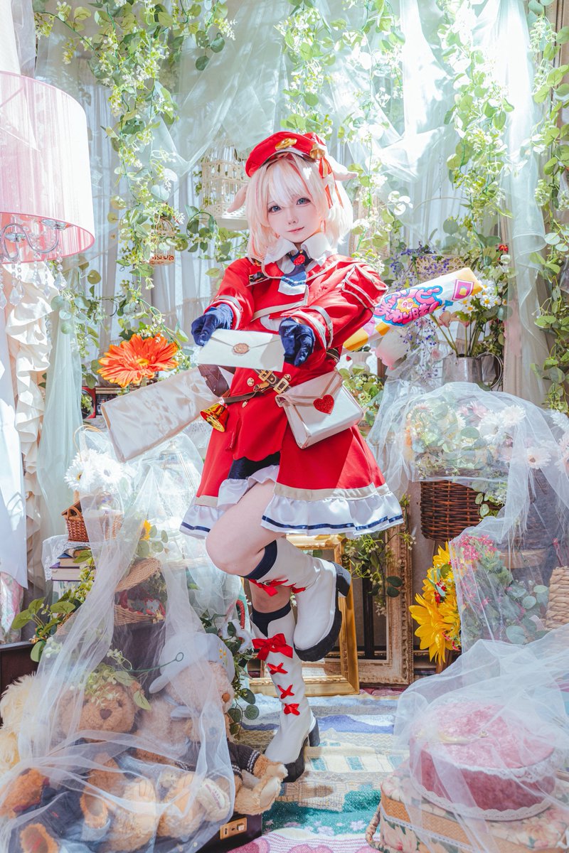 mahina_cos's tweet photo. 【cosplay】

・

想いを綴って あなたに 届け ! ♡

・

ホロライブ アソビ★まわり隊！
鈴鳴つづり 🐐💌

📸@KOHEI_kamekame https://t.co/QoGa28aff4