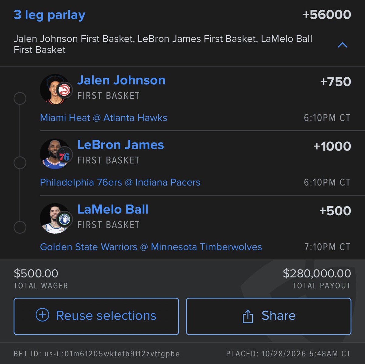 cdl_aim's tweet photo. NBA First Basket for $560k🪬 https://t.co/s0gMVWXAEP