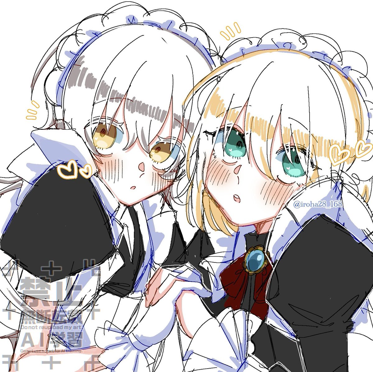 iroha28_168's tweet photo. # 毎月28日はつるんばの日

今月もつるんばの日おめでとうございます🥳🎉🎉🎉
絵が間に合わなかったので、少し前に描いたらくがきで失礼します.....🙏🙏🙏

⚠︎女体化 https://t.co/yI1u4C30uA