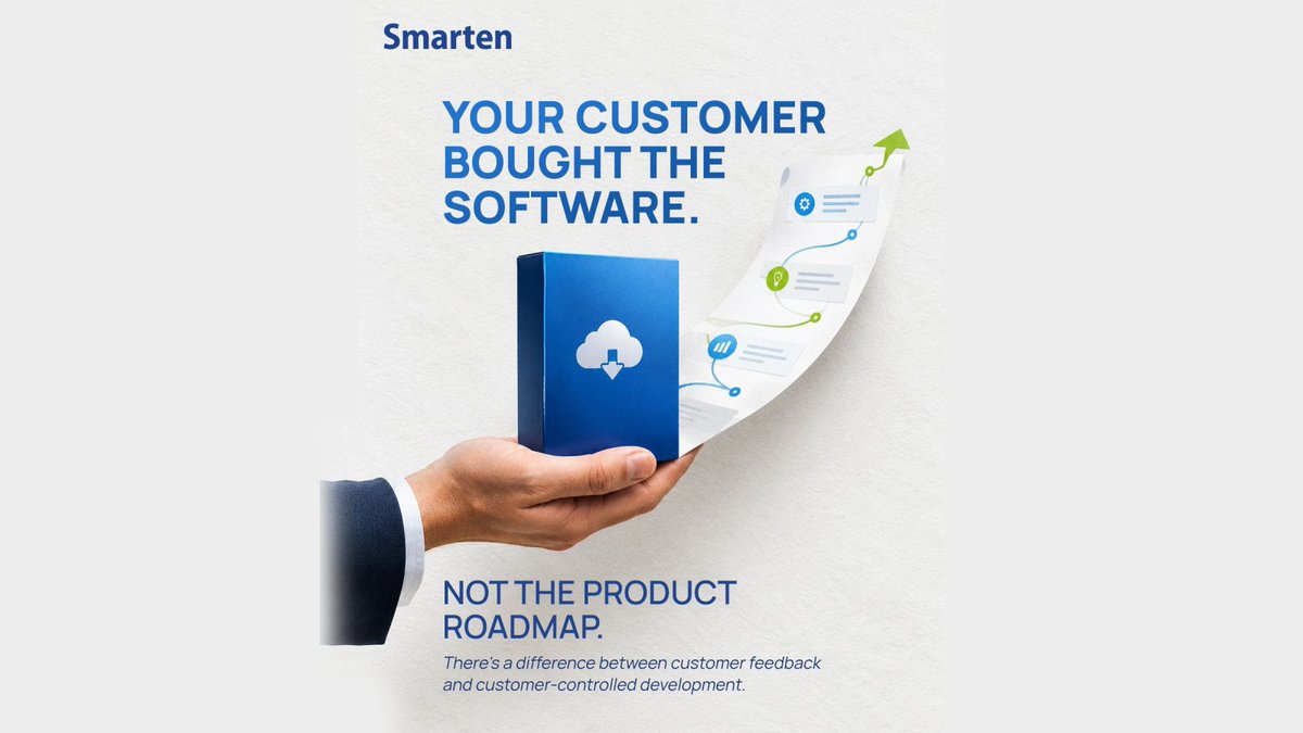SmartenAnalysis's tweet photo. There's a fine line between building for customers and building whatever the biggest customer asks for.
Here's how to think about that trade-off: https://t.co/wQvRpogQ1G
Know more ๐
https://t.co/cObFEeW3sv
#ISV #ProductManagement #EmbeddedAnalytics #ProductScalability https://t.co/iBJeHBgkWg