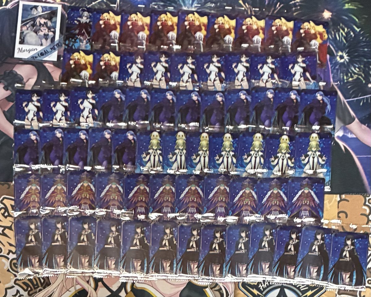 AL_MEYR's tweet photo. FGO ウエハース 交換 譲渡
<譲>
画像1~4

<求>
モルガン(11弾)
リリス
オルガマリー
モルガンとの交換最優先

または
1枚140円+送料
条件リプにあります

プロカ必読 https://t.co/ZWRjtvTtUv