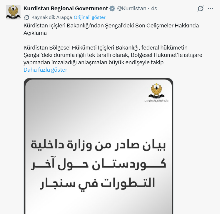 RojavaGundem7's tweet photo. 📍KDP içindeki Kürt kazanımlarına karşı direnç bir kez daha gün yüzüne çıktı!

MERI Forum'unda verilen Kürt birliği girişimine karşı Barzani Karargâhı imzası ile açıklama yapan zihniyet şimdi de Şengal'de Ezidi Kürtlerin iradesini hedef aldı. 

https://t.co/pzG4g8oSnA https://t.co/sIlR9ziRM1